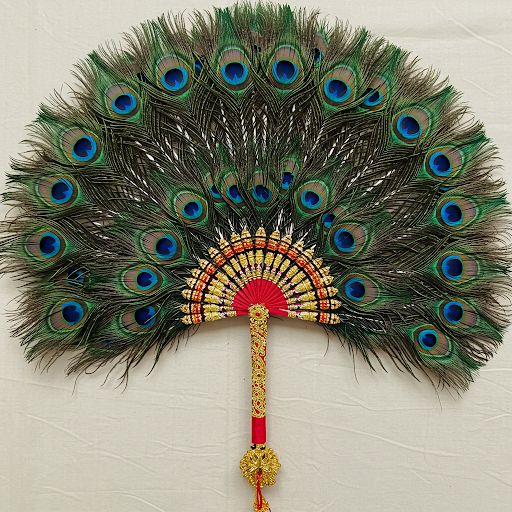 MAYAPURI Multicolor Peacock Feather Morpankh Pankha: A Symbol of Beauty, Peace, and Spirituality