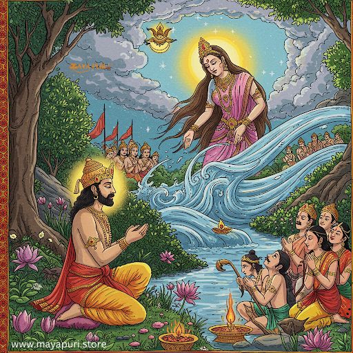 মহারাজ ভগীরথ ও গঙ্গা নদীর পৃথিবীতে আবির্ভাব