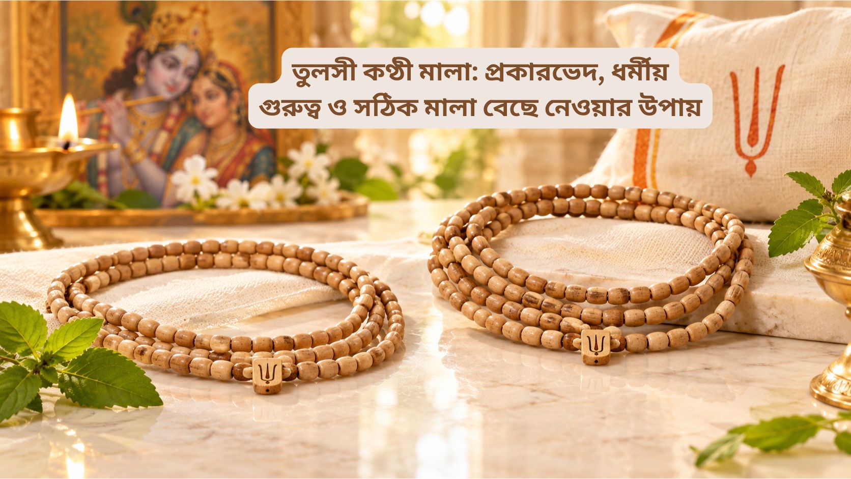 তুলসী কণ্ঠী মালা: প্রকারভেদ, ধর্মীয় গুরুত্ব ও সঠিক মালা বেছে নেওয়ার উপায়